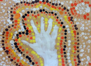 Aboriginal Dot Painting by Maggie O.