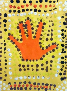 Aboriginal Dot Painting by Erna