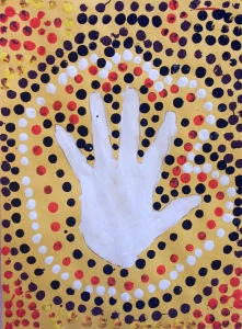 Aboriginal Dot Painting by Lila