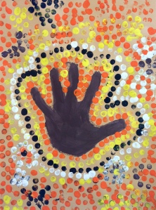 Aboriginal Dot Painting by Alexandra